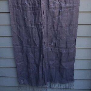 Armand Ventilo Collection Dark Gray 100% Linen Scarf / Wrap